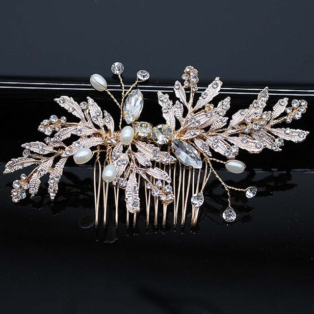 Hair Accessories Combs Bride Pearls Flowers