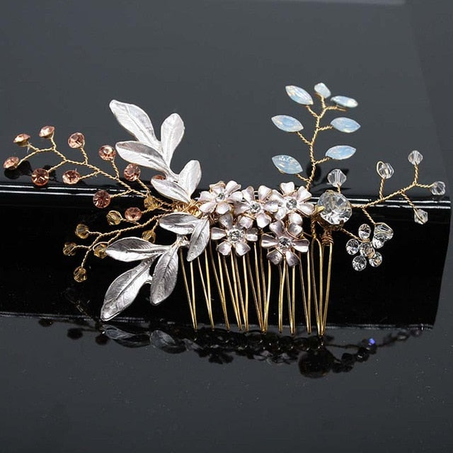 Hair Accessories Combs Bride Pearls Flowers