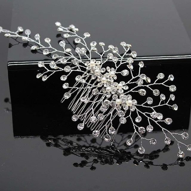 Hair Accessories Combs Bride Pearls Flowers