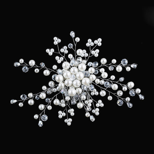 Hair Accessories Combs Bride Pearls Flowers