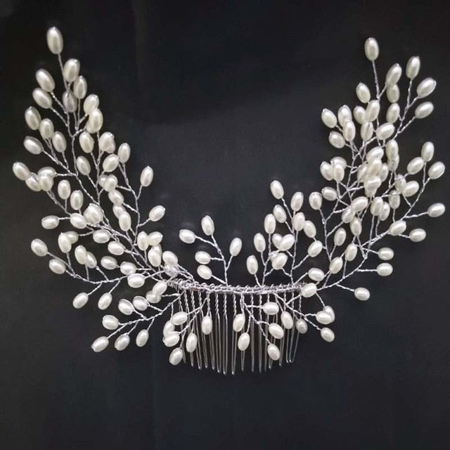 Hair Accessories Combs Bride Pearls Flowers