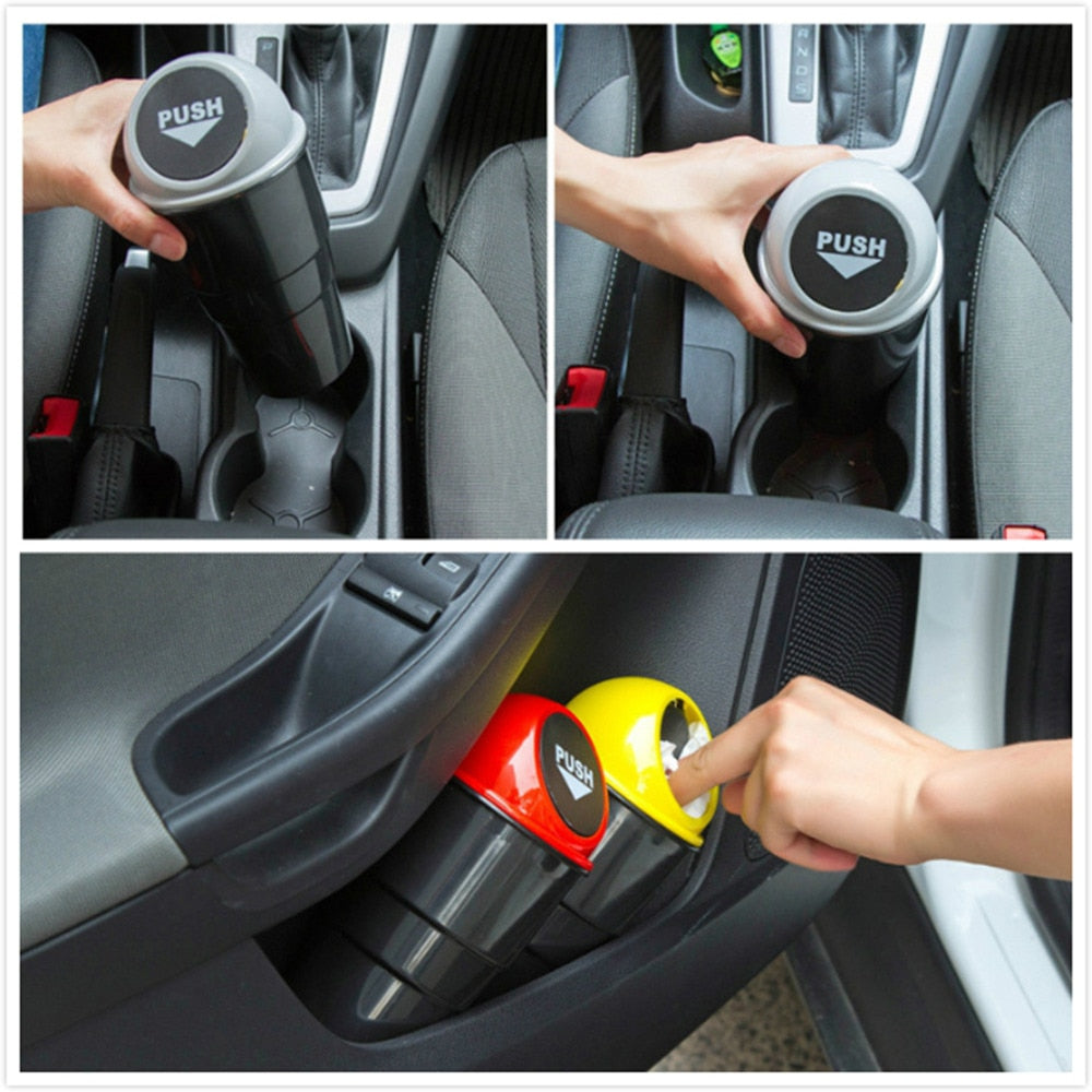 Car Trash Bin Storage Cup Can
