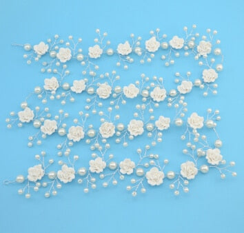 Rose Gold Pearl Crystal Hairband