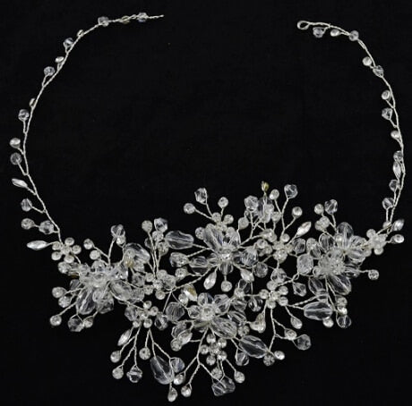 Rose Gold Pearl Crystal Hairband