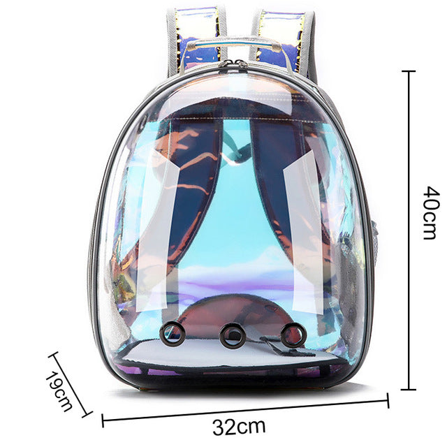 Pet Portable Carrier Bag Travel Clear Space Backpack