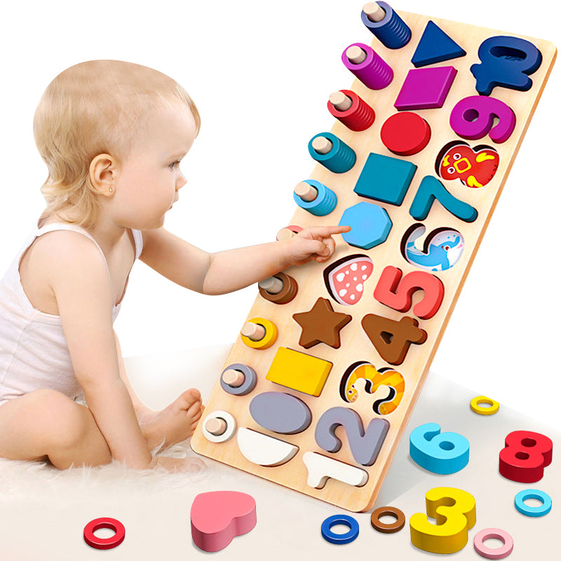 Children Educational Puzzle Board Wooden Toy