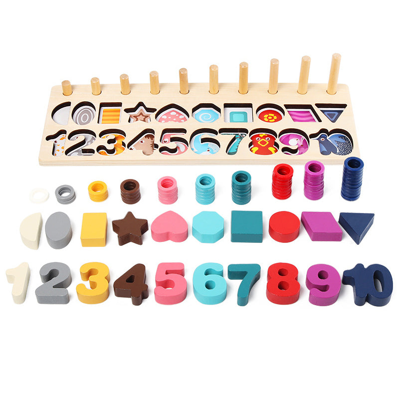 Children Educational Puzzle Board Wooden Toy