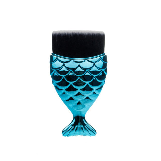 1-Piece Unique Mermaid Shaped Makeup Brush- Professional Use