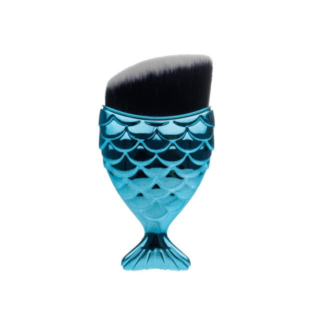 1-Piece Unique Mermaid Shaped Makeup Brush- Professional Use