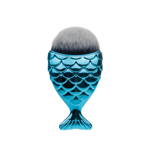 1-Piece Unique Mermaid Shaped Makeup Brush- Professional Use