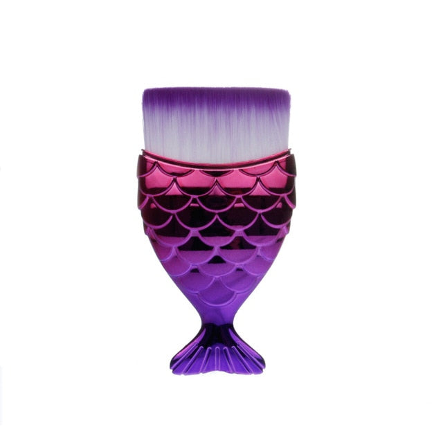 1-Piece Unique Mermaid Shaped Makeup Brush- Professional Use