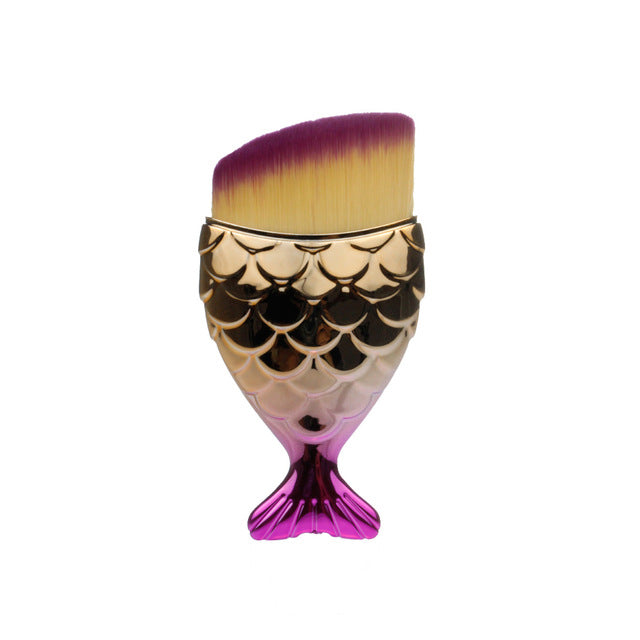 1-Piece Unique Mermaid Shaped Makeup Brush- Professional Use