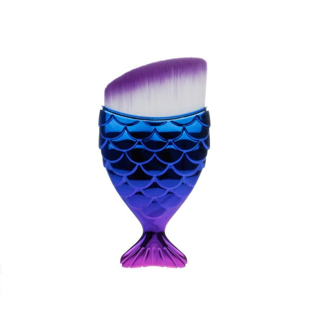 1-Piece Unique Mermaid Shaped Makeup Brush- Professional Use
