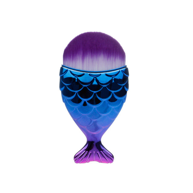 1-Piece Unique Mermaid Shaped Makeup Brush- Professional Use