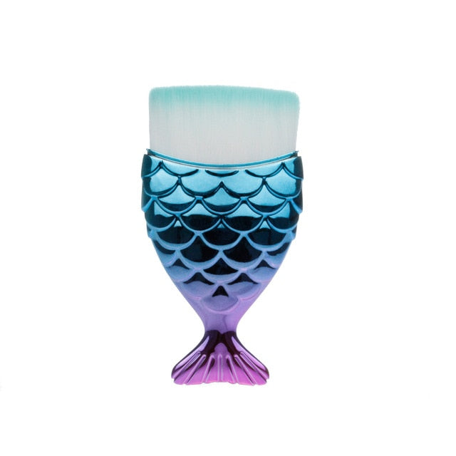 1-Piece Unique Mermaid Shaped Makeup Brush- Professional Use