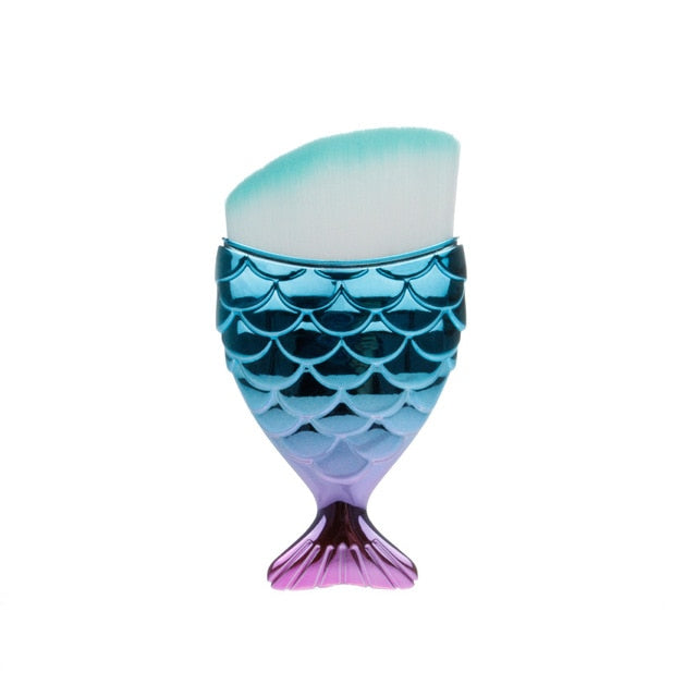 1-Piece Unique Mermaid Shaped Makeup Brush- Professional Use