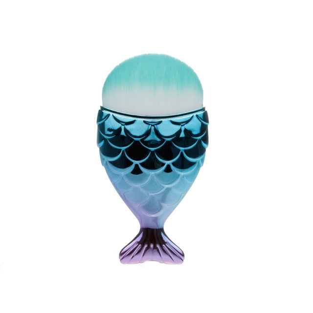1-Piece Unique Mermaid Shaped Makeup Brush- Professional Use
