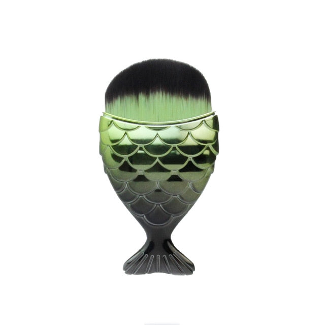 1-Piece Unique Mermaid Shaped Makeup Brush- Professional Use