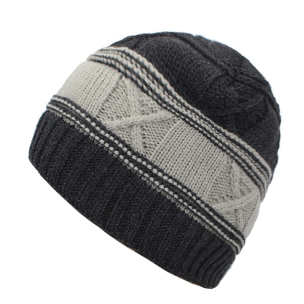 Winter Hats For Men Beanies Knitted Warm Fur