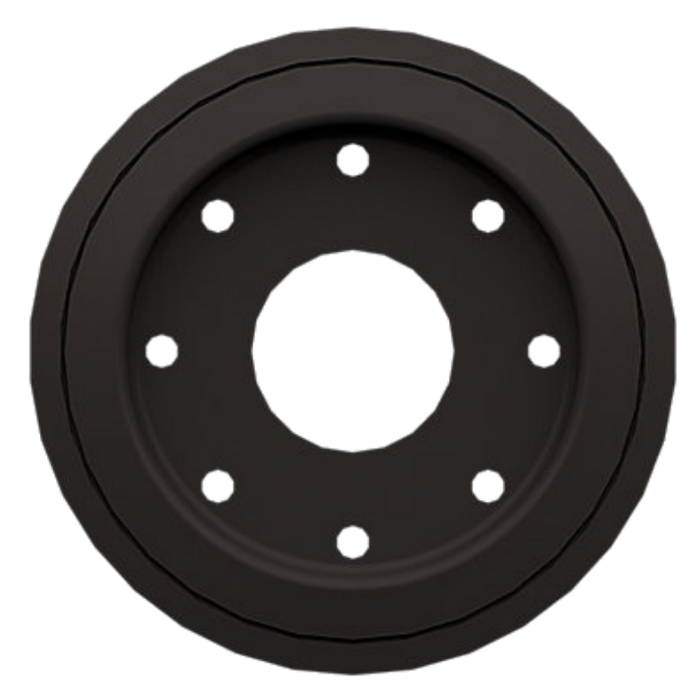 10" DuroForce Outer Bogie Wheel Fits Terex PT100 PT100 Forestry RW10