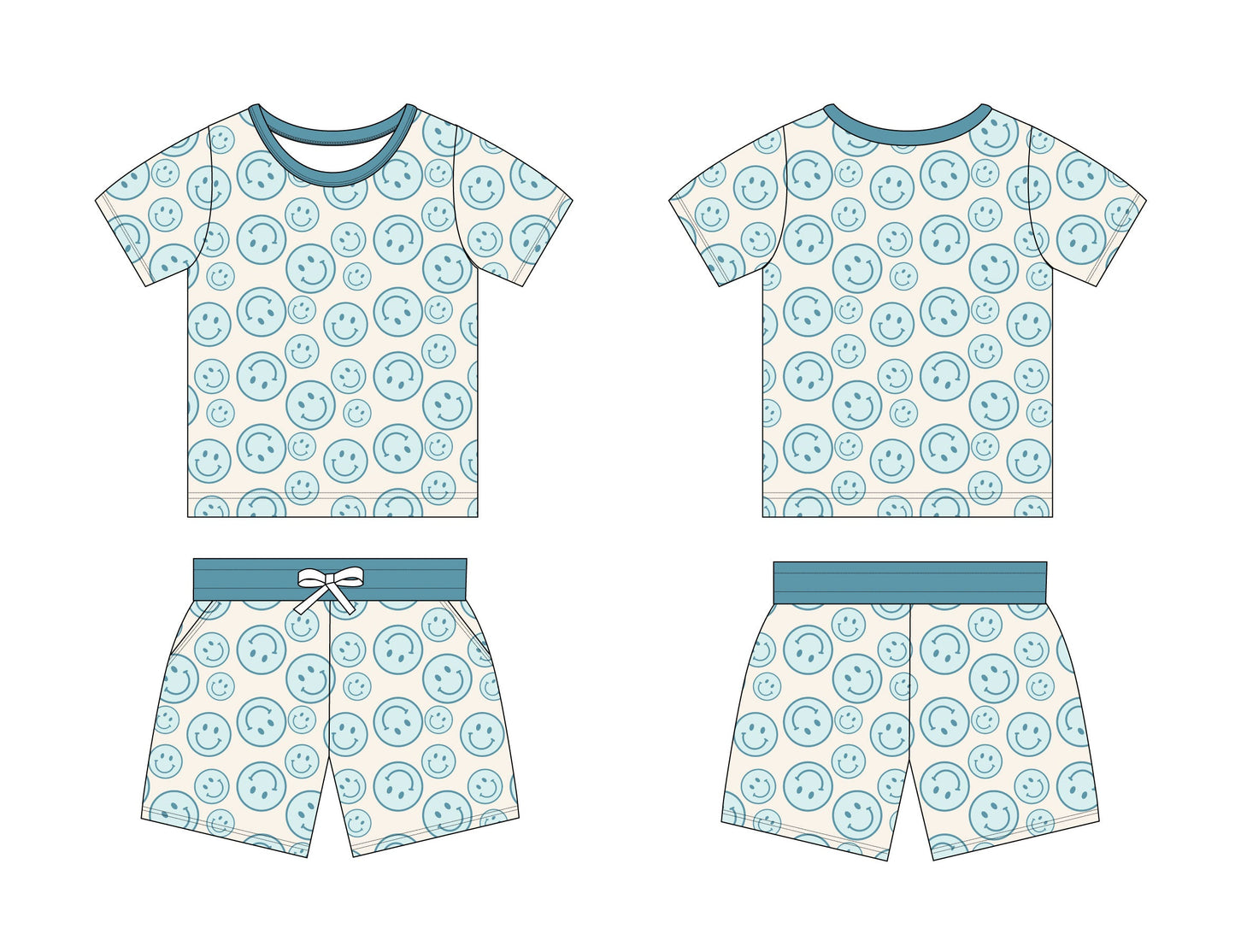 Feeling Blue - Pocket Short Set