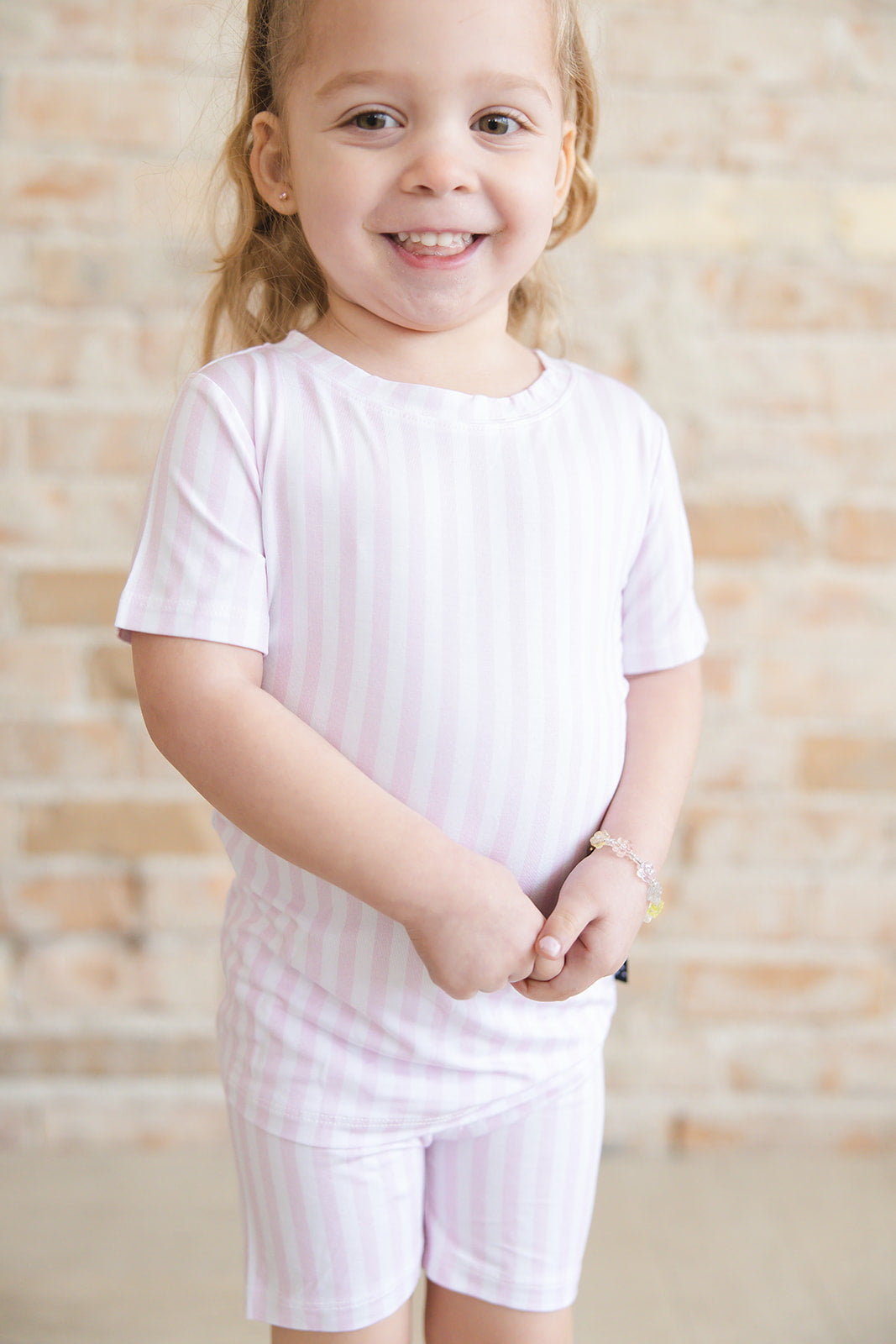 Pink Stripes - Short Set