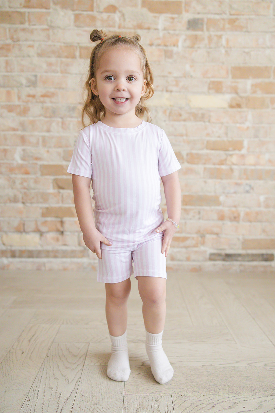 Pink Stripes - Short Set