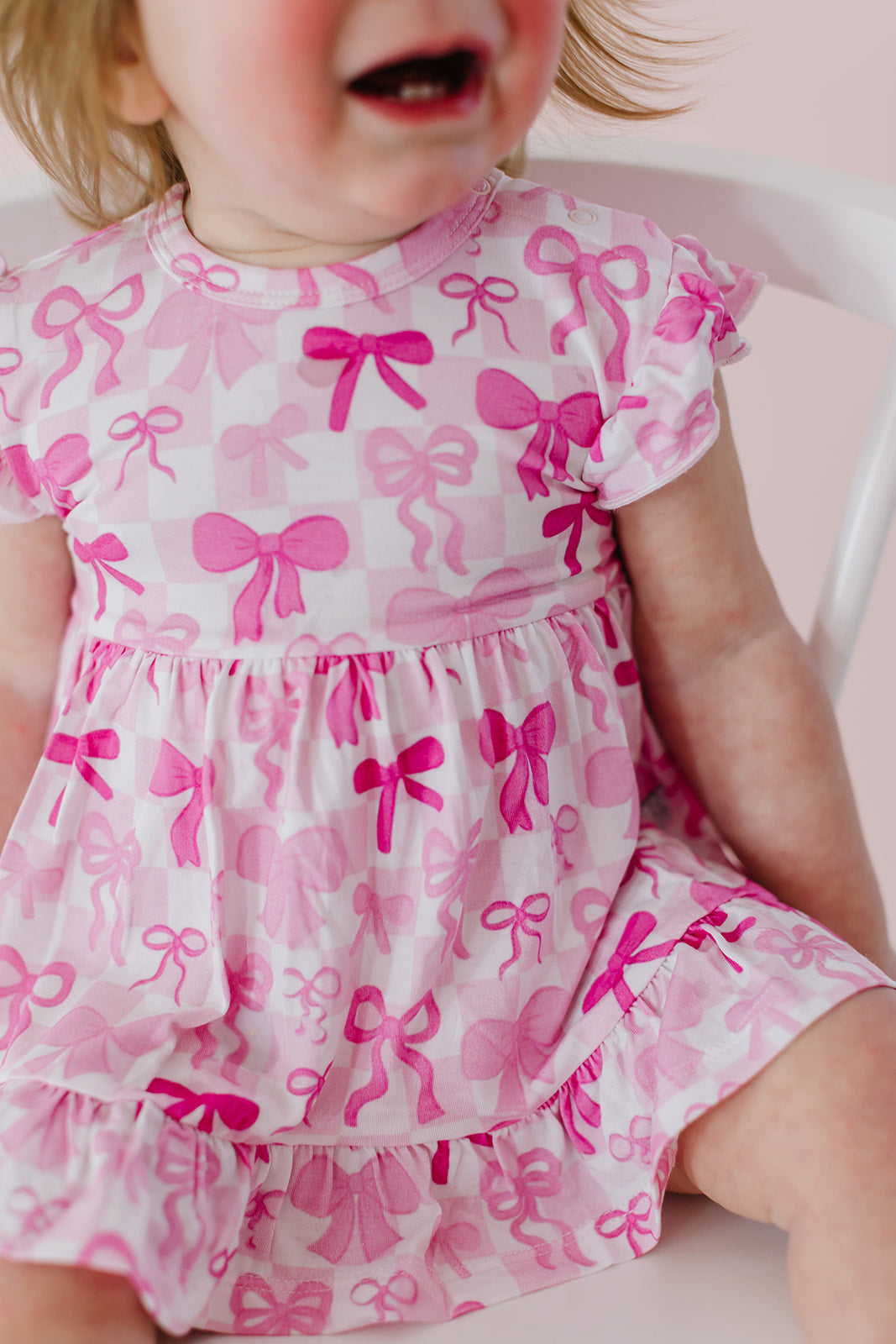 Bowtiful Ruffled Bodysuit Dress