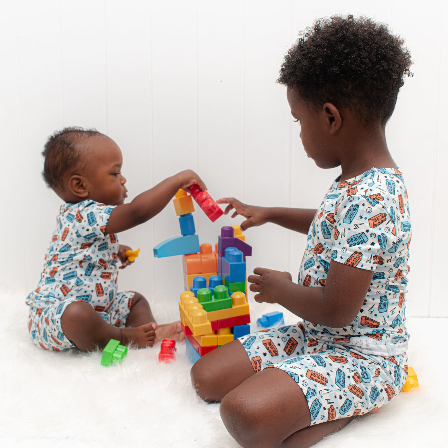 TWO PIECE SHORTIE SET- Legos