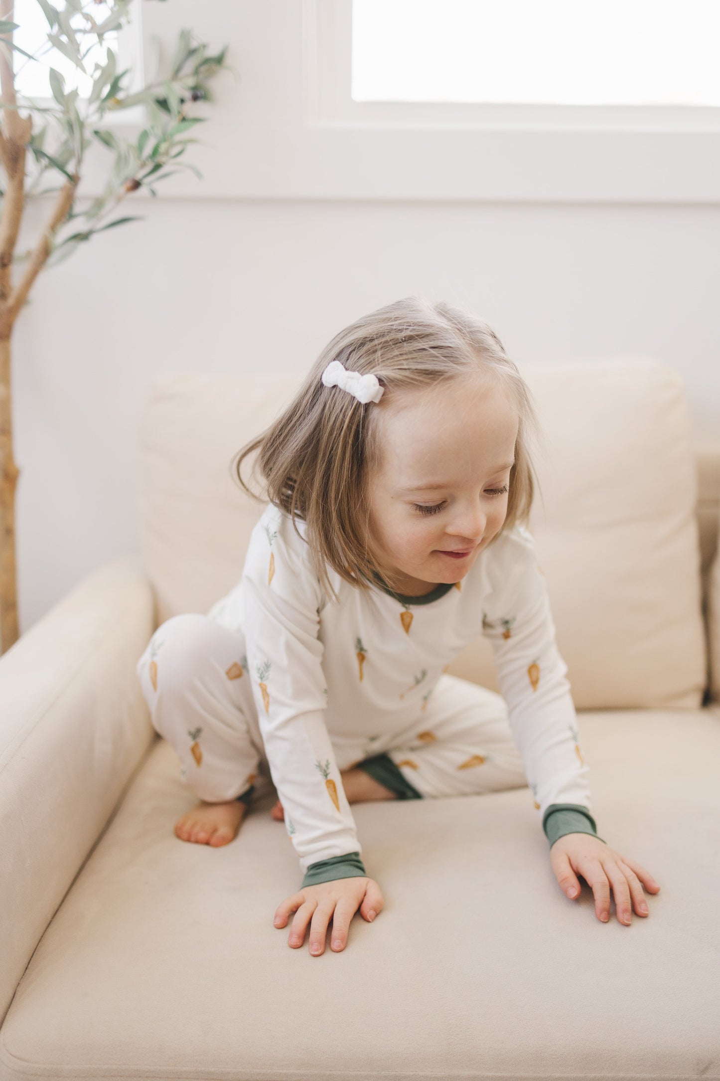 Keep Calm and Carrot On 2pc Bamboo Pajamas