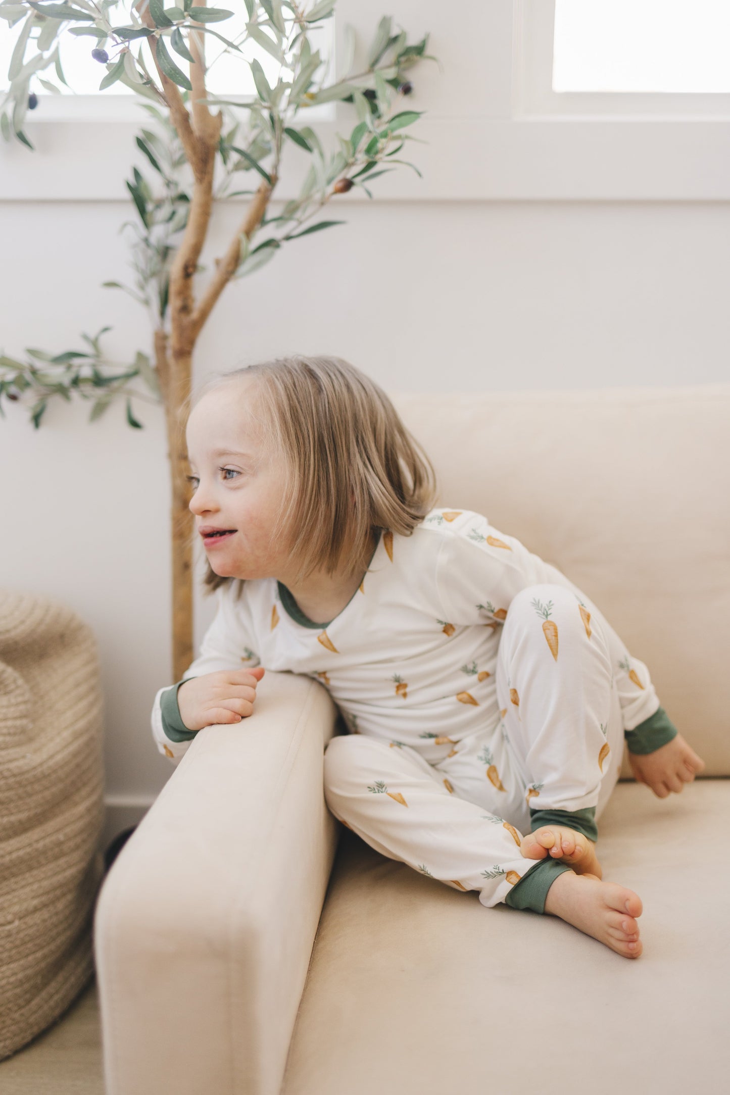 Keep Calm and Carrot On 2pc Bamboo Pajamas