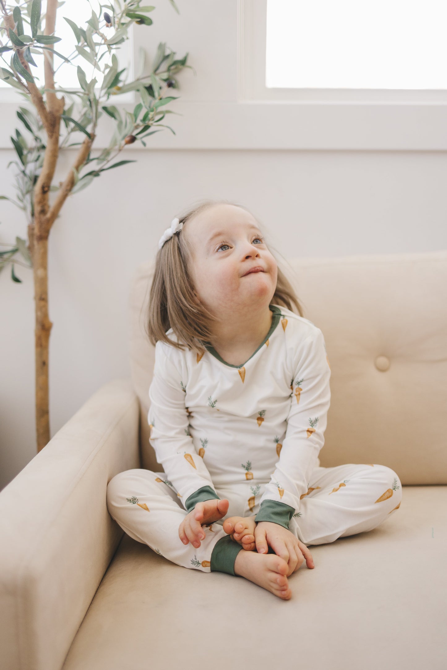 Keep Calm and Carrot On 2pc Bamboo Pajamas