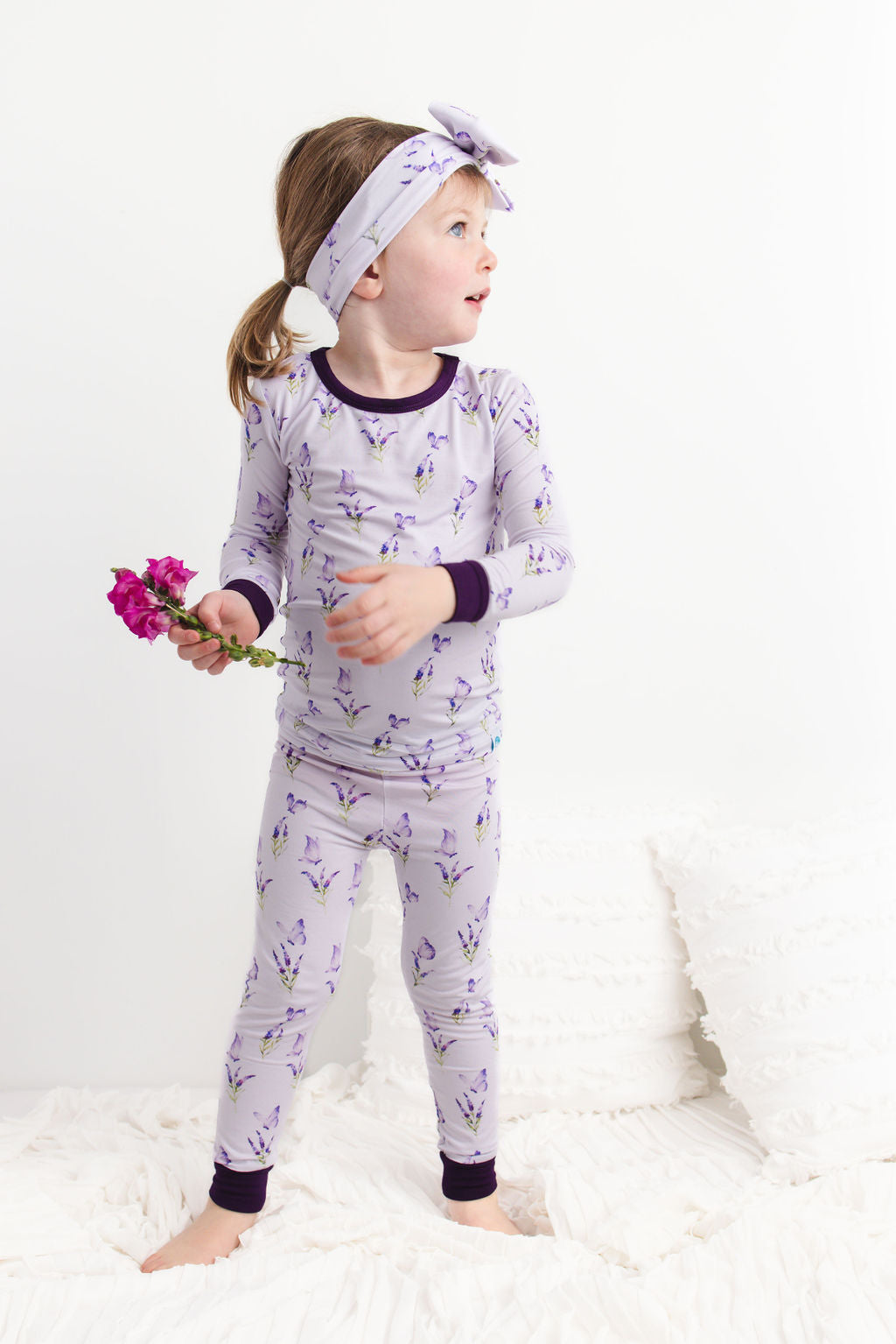 Estella (Lavender Butterfly) Long Sleeve PJ's