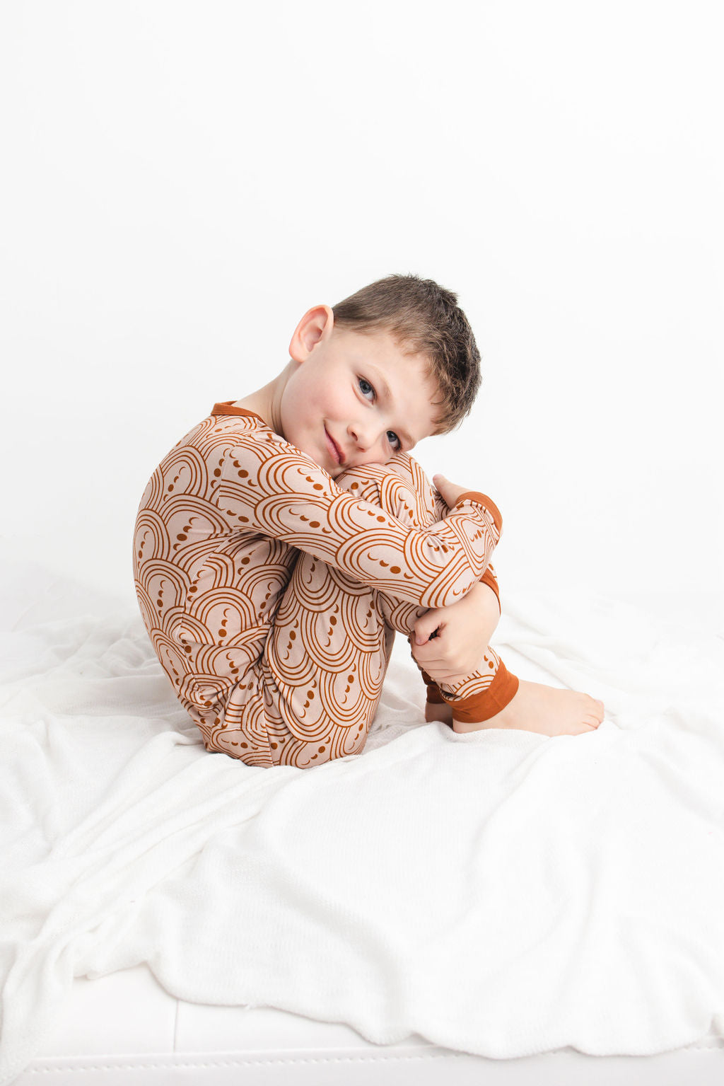 Copper Crescents Long Sleeve PJ's