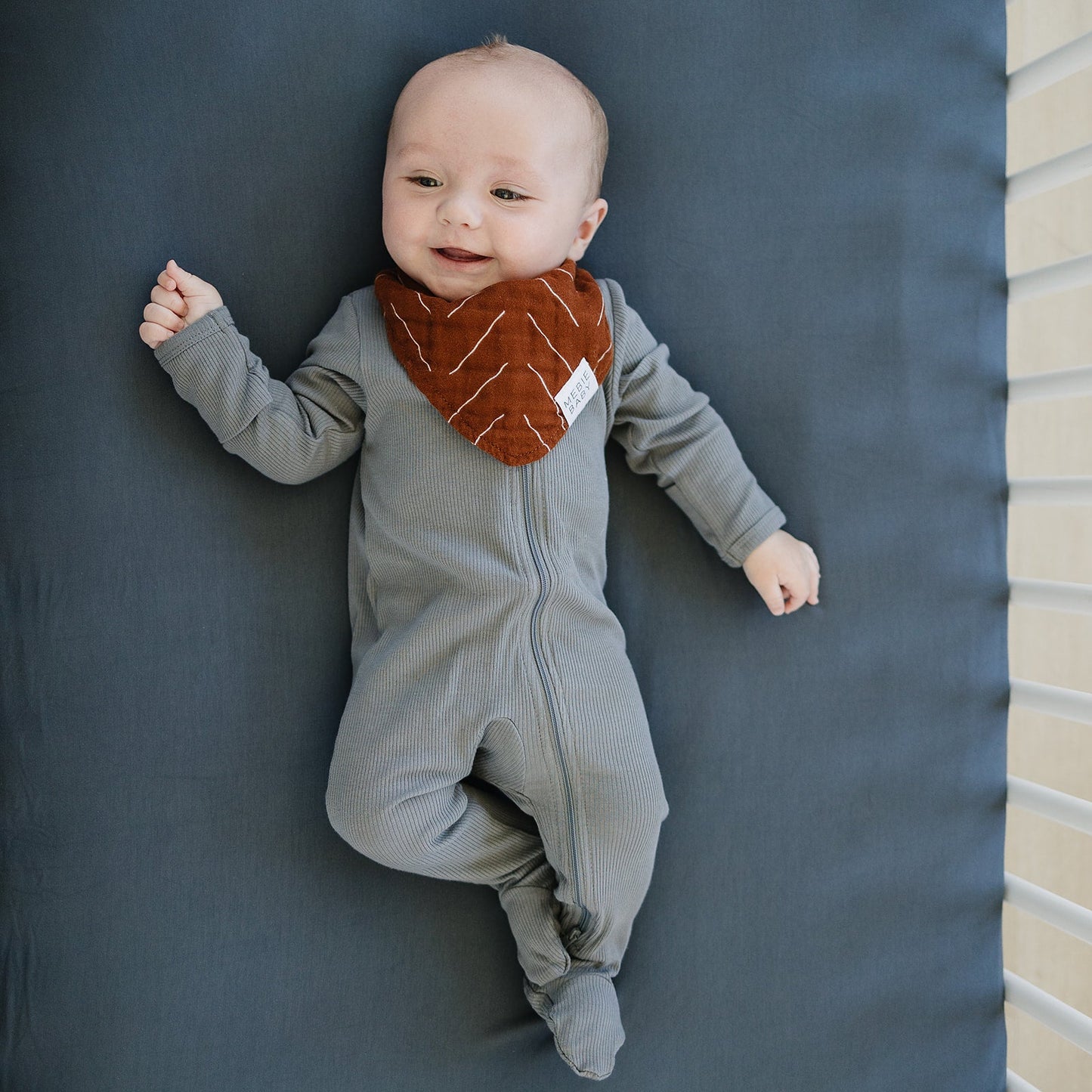 Charcoal Bamboo Stretch Crib Sheet