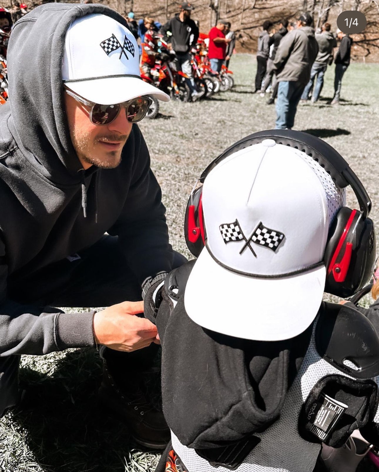 FINISH LINE WHITE ADVENTURE SNAPBACK // WATER-RESISTANT