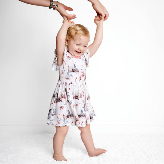 Mermaid Cove Bodysuit Twirl Dress BDLJ
