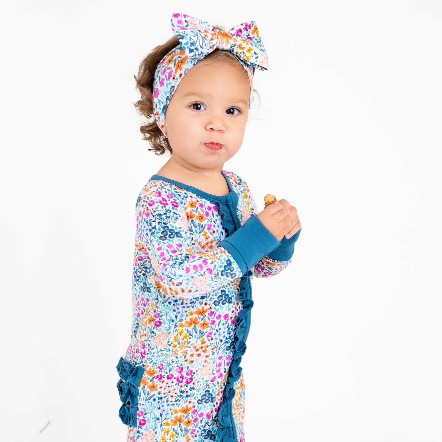 Whispering Wildflowers Ruffle Romper