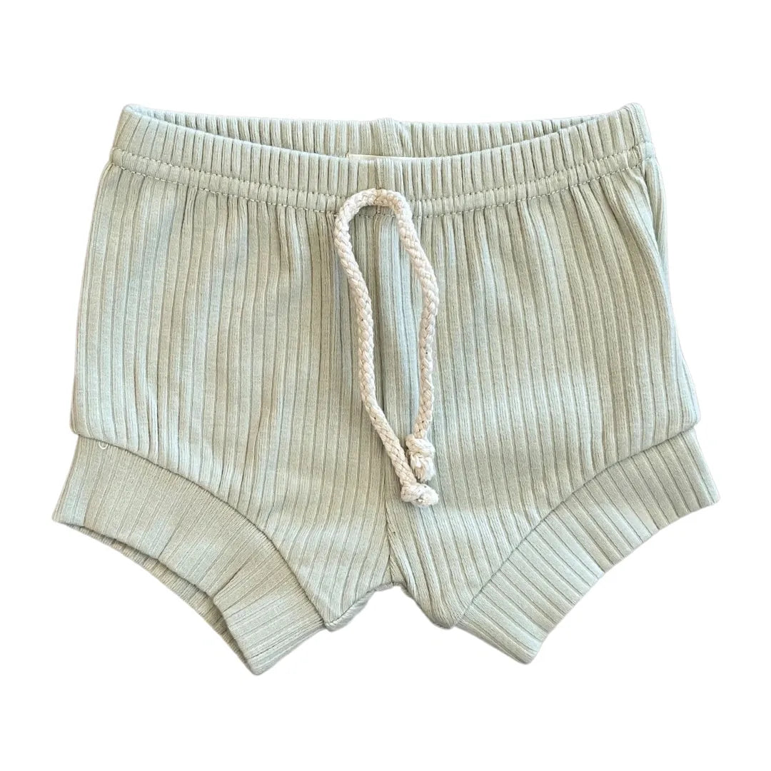 Ribbed Shorts - Pistachio