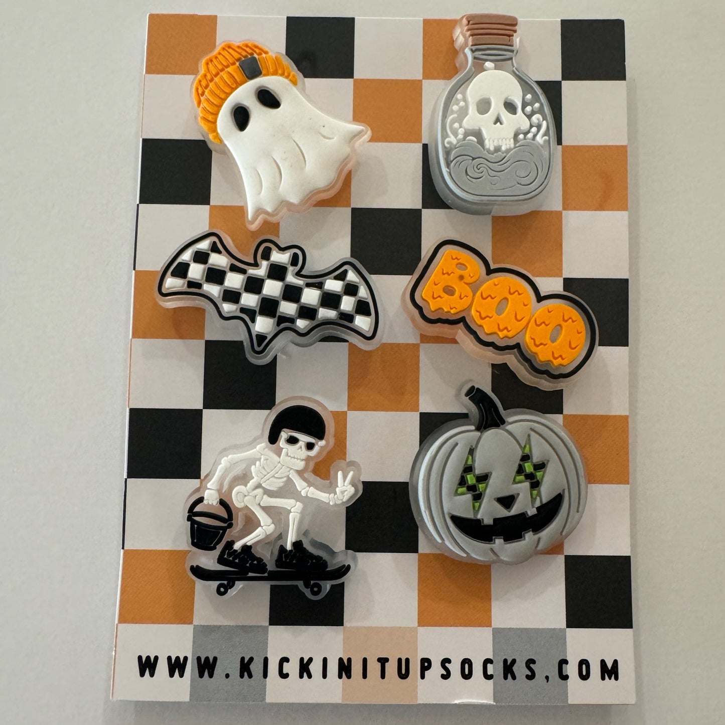 Check or Treat Glow in the Dark Croc Charms