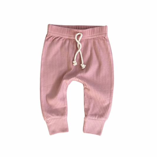 Ribbed Jogger - Dusty Rose