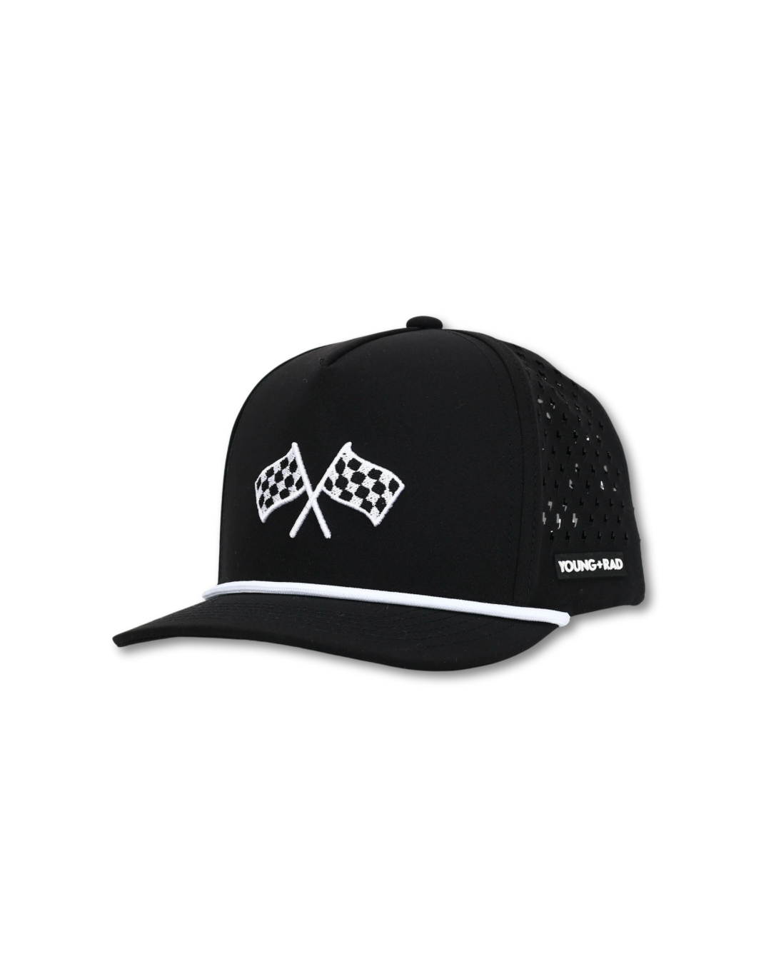 BLACK FINISH LINE ADVENTURE SNAPBACK // WATER-RESISTANT