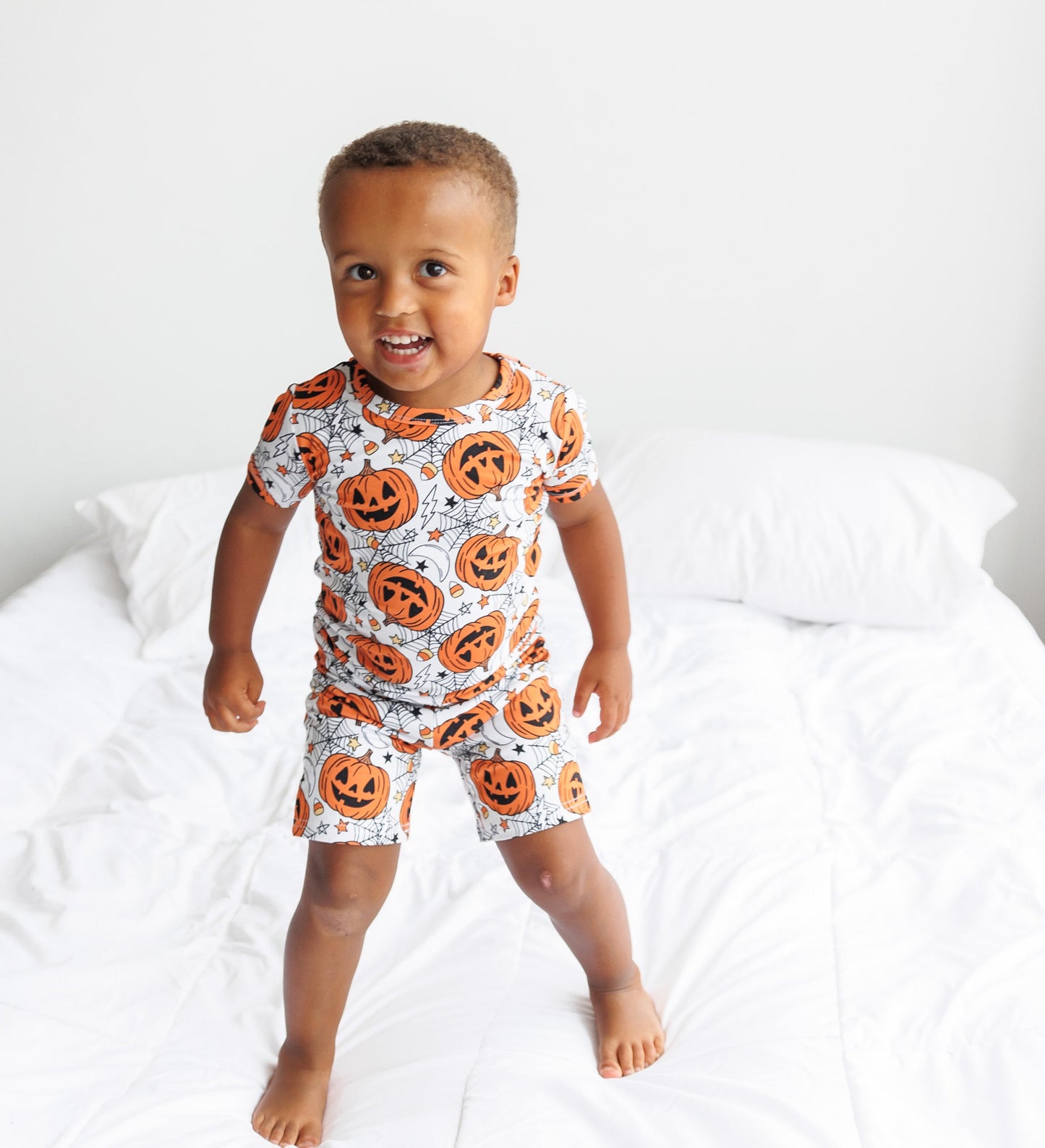 TWO PIECE SHORTIE SET- Jack-o-Lantern