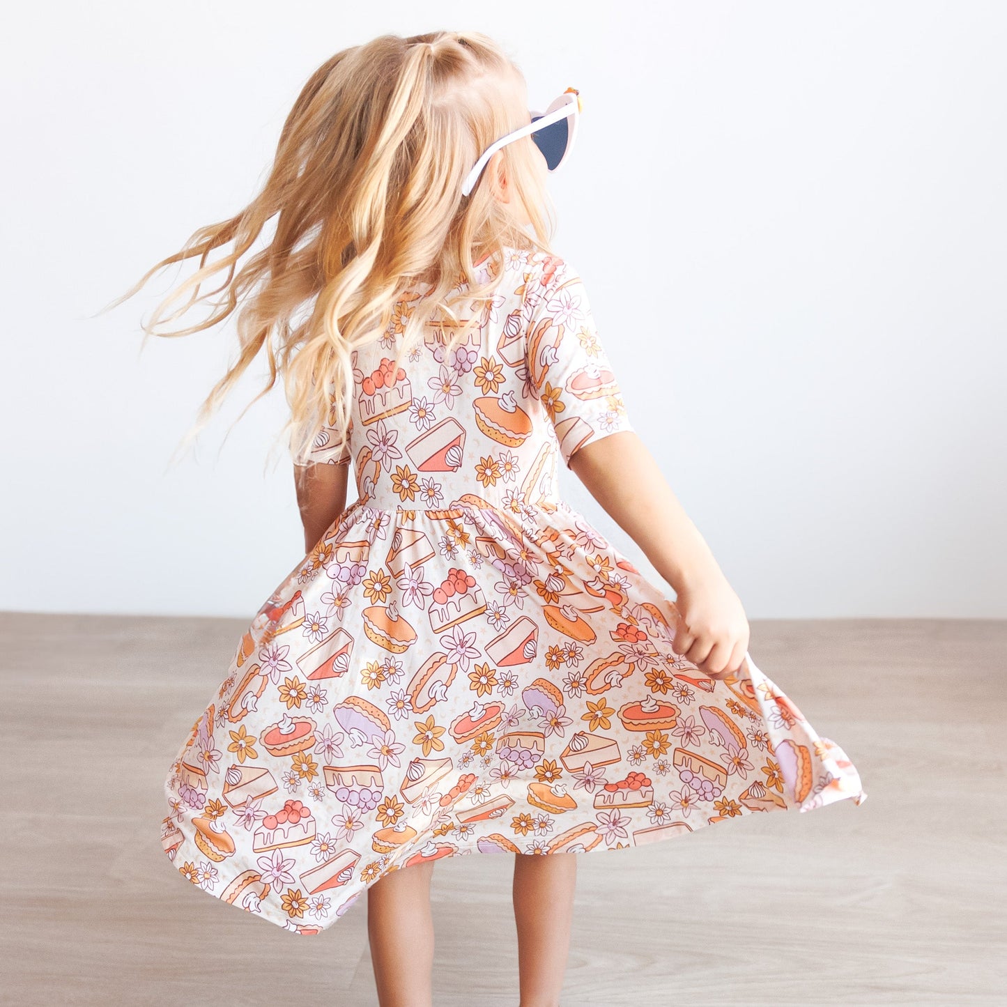 MID SLEEVE TWIRL DRESS- Sweet as Pie