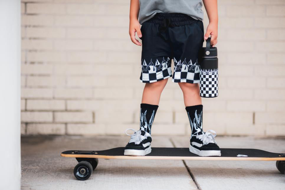 Checker Flame 16 Oz Water Bottle