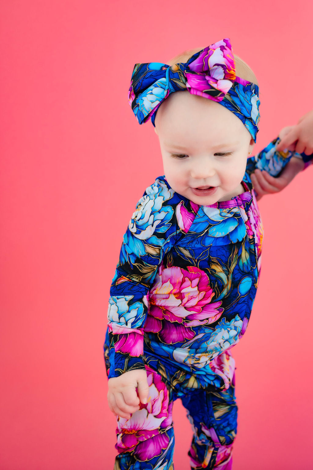 Neon Blooms Romper