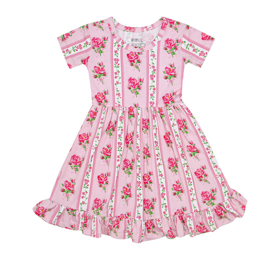 Fancy Fleur Ruffled Dress