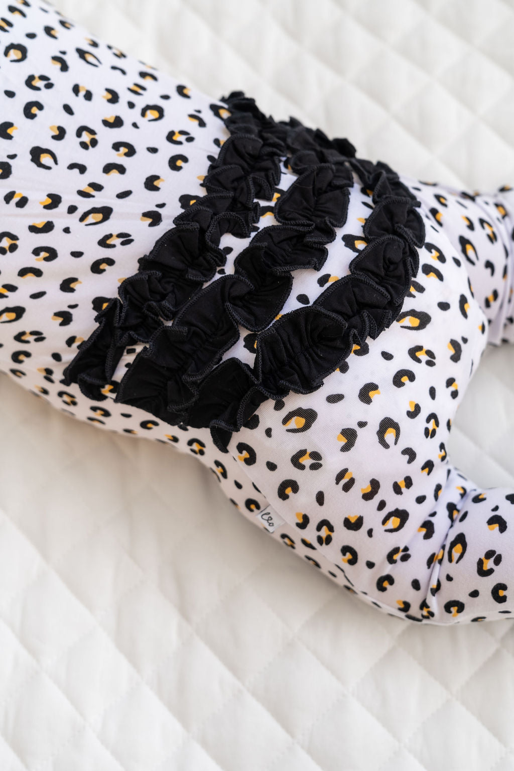 Allie Leopard Bamboo Ruffle Convertible Footie (2T-4T)
