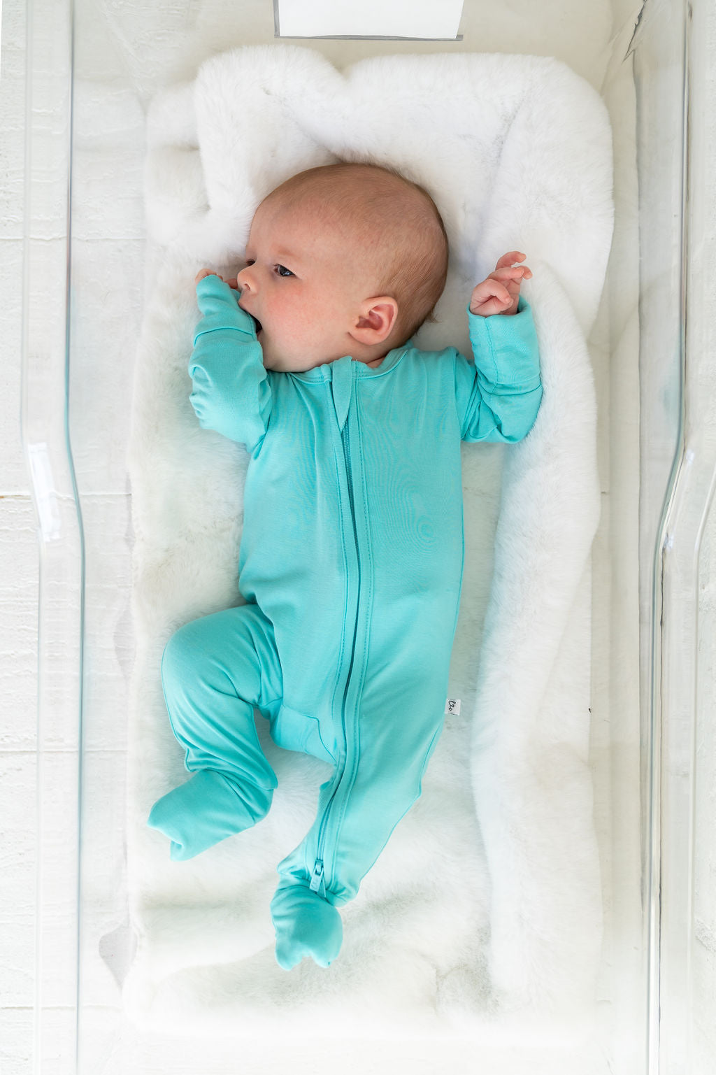 Lagoon Solid Bamboo Convertible Footie