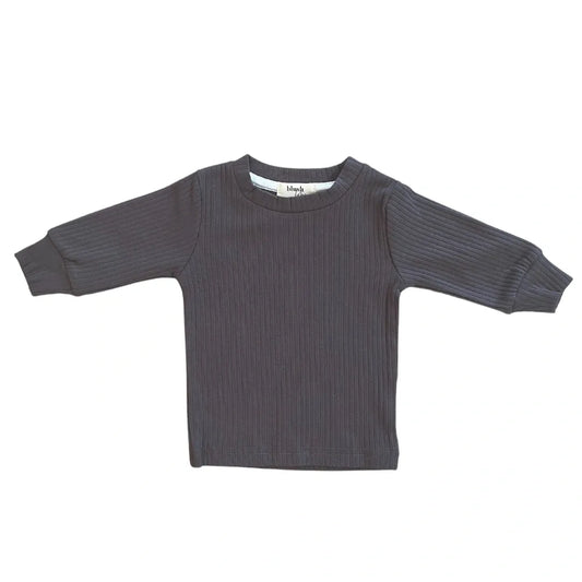 Ribbed Top - Coal